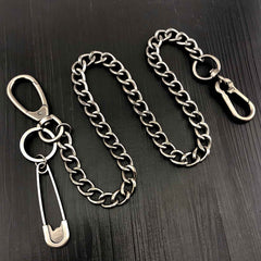Cool Silver Mens STAINLESS STEEL Pants Chain Fashion Womens jeans chain jean chain Wallet Chain For Men