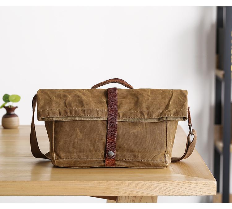 Women's Casual Waxed Canvas Shoulder Bag