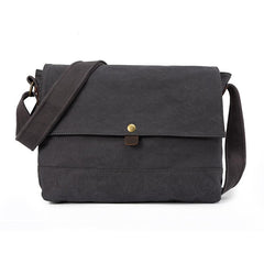 Casual Canvas Dark Gray Men's Side Bag Shoulder Bag Postman Messenger Bag For Men