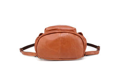 Cool Brown Black Leather Men's Backpack College Backpack 13inch Laptop Backpack For Men