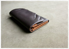 Classic Green Leather Womens Wallet Bifold Clutch Wallet Long Wallet for Women