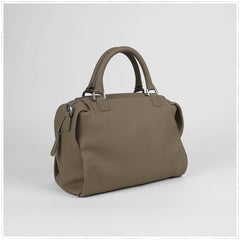 Classic Womens Coffee Work Leather Handbag Purse Leather Coffee Work Shoulder Bag Handbag Purse for Ladies