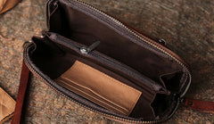 Handmade Womens Clover Leather Long Wallet Zipper Clutch Wristlet Wallet for Women
