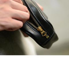 Coffee Cool Leather Mens Long Wallets Large - Studio View