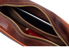 Coffee Cool Leather Mens Long Wallets Large - Card Holder Detail