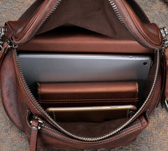Saddle Leather Womens Shoulder Bag Fanny Pack Handmade Saddle Crossbody Purse for Ladies