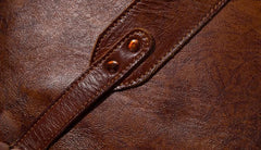 Coffee Cool Mens Leather Backpack Travel Backpacks Leather Hiking Backpack for Men