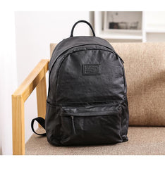 Cool Black Nylon Backpack Men's 14 inches Waterproof Backpack School Backpack For Men