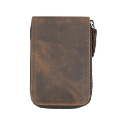 Cool Brown Leather Men's Multi-Card Wallet Coin Wallet Card Wallet For Men