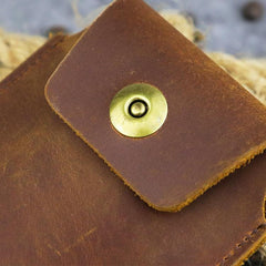 Cool Leather Men's Slim Cell Phone Holster Phone Holster Waist Belt Bag Belt Pouch For Men