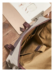 Fashion Canvas Leather Mens 14'' Satchel Messenger Bags Courier Bag College Postman Bag for Men
