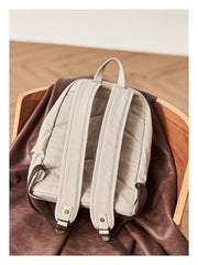 Cool Red Canvas Leather Mens Womens Backpack Canvas Brown Travel Canvas Backpack School Backpack for Women