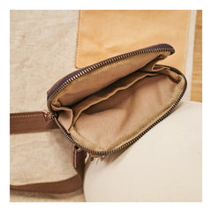 Cool Canvas Mens Mini Side Bag Small Vertical Messenger Bags Courier Bag for Men
