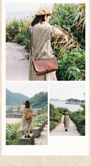 Cool Leather Mens Small Side Bag Leather Courier Bags Messenger Bags Side Bag for Men