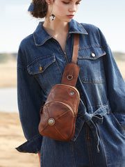Cool Mens Womens Cap Sling Bag Vintage - Size Detail