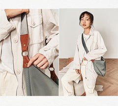 Fashion Nylon Mens Womens Khaki Messenger Bags Nylon Side Bag Shoulder Bag for Men Women