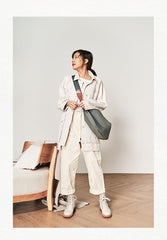 Fashion Nylon Mens Womens Khaki Messenger Bags Nylon Side Bag Shoulder Bag for Men Women