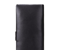 Cool Black Mens Leather Long Wallet Bifold Long Wallet for Men