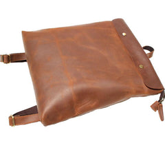 Cool Black Mens Leather Backpack Travel Backpacks School Backpacks for men