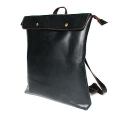 Cool Black Mens Leather Backpack Travel Backpacks School Backpacks for men