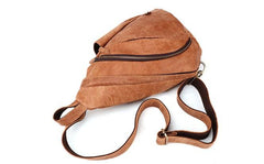 Cool Camel Black Leather Chest Bags Sling Bag Sling Crossbody Bag For Men