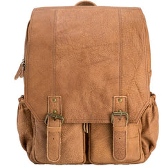 Cool Brown Mens Leather Backpacks Travel Backpacks Laptop Backpack for men