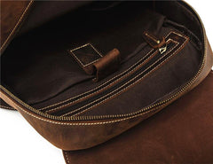 Cool Brown Mens Leather Dark Brown 14