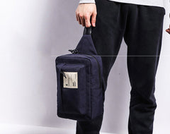 Cool Oxford cloth Casual Men's One Shoulder Backpack Sports Chest Bag Sling BagFor Men