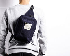 Cool Oxford cloth Casual Men's One Shoulder Backpack Sports Chest Bag Sling BagFor Men