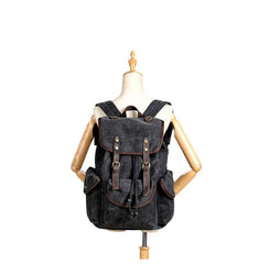 Cool Gray Fashion Mens Green Large Travel Backpack  14'' Computer Backpack for Men