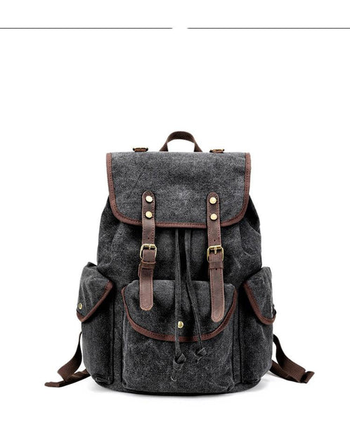 Cool Gray Fashion Mens Green Large Travel Backpack 14'' Computer Backpack for Me MCCY01491036