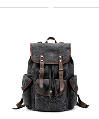 Cool Gray Fashion Mens Green Large Travel Backpack  14'' Computer Backpack for Men