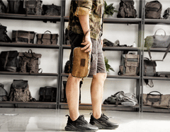 Cool Canvas Mens Green Clutch Bag Mini Side Bag Gray Small Messenger Bag For Men