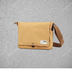 Cool Canvas Mens Side Bag 11'' Black Shoulder Bag College Bag Blue Messenger Bag for Men