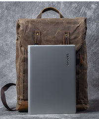 Waxed Canvas Leather Mens 15