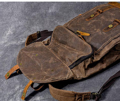 Waxed Canvas Leather Mens 15