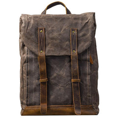 Waxed Canvas Leather Mens 15