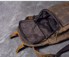 Waxed Canvas Leather Mens 15