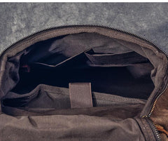 Waxed Canvas Leather Mens 15