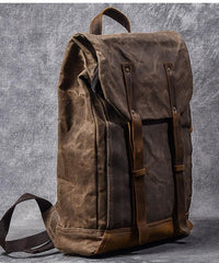Waxed Canvas Leather Mens 15