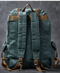 Waxed Canvas Leather Mens Womens 16