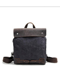 Cool Canvas Leather Mens Womens White Small College Computer Backpack Green Travel Backpack for Men