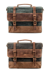 Cool Waxed Canvas Leather Mens 15.6