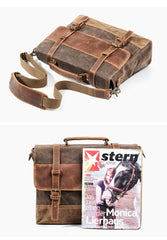 Cool Waxed Canvas Leather Mens 15.6