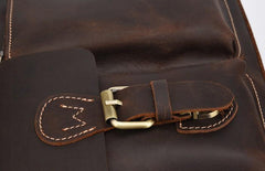 Cool Black Coffee Leather Tote Work Bag Handbag Briefcase Shoulder Bag For Men