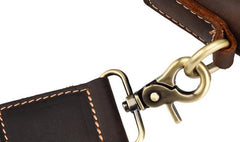 Cool Black Coffee Leather Tote Work Bag Handbag Briefcase Shoulder Bag For Men
