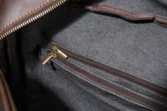 Cool Coffee Leather Mens Briefcase Work Handbag 15inch Laptop Bag Business Bag for Men