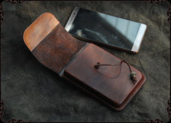 Cool Handmade Coffee Leather Mens Holster 6