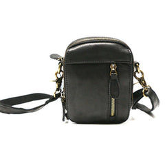 Cool Leather Belt Pouch Mens Waist Bag Shoulder Bag for Men