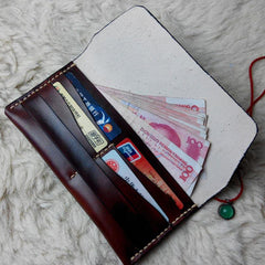 Cool Leather Bifold Mens Long Wallet Leather Long Wallets for Men